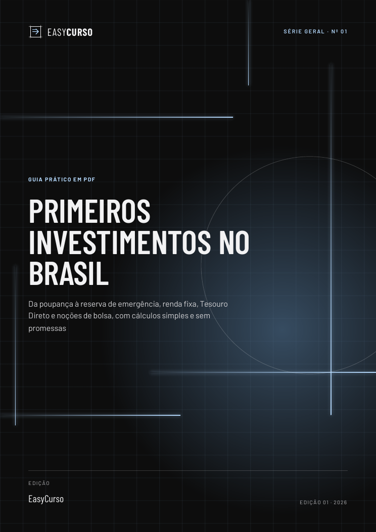 Capa do material Primeiros Investimentos no Brasil