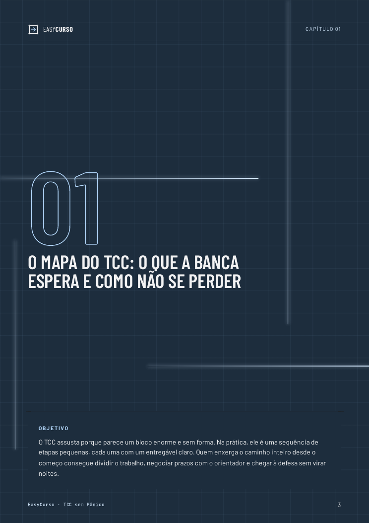 Página de amostra 1 do material TCC sem Pânico